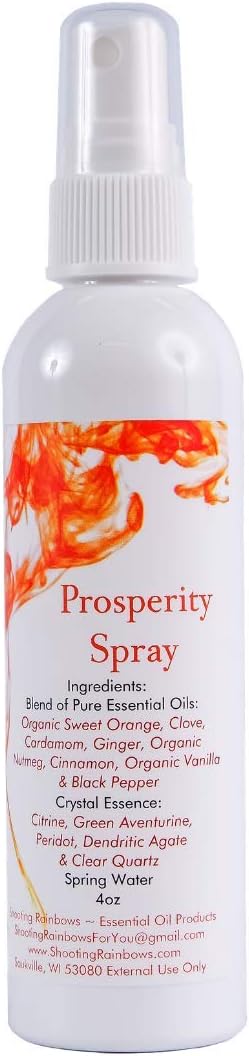 Prosperity Spray ~ Perfume, Cologne, Body or Room Spray~ Pure Essential Oils & Crystal Essence & Love ~ Chai Spice
