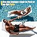 MARKETTY Pool Lounger, Fade-Resistant, Waterproof, Anti-Floating Patio Furniture, Pool Lounge Chair for Sun Shelf, Use in Pools with Shelves Up to 9-Inches Deep or Outside Pool Deck, White