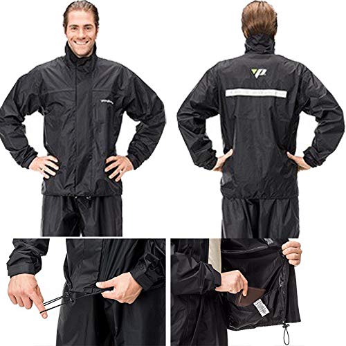 Capa De Chuva Conjunto Gola Calca impermeavel Moto Nylon Motoqueiro (LM1000)