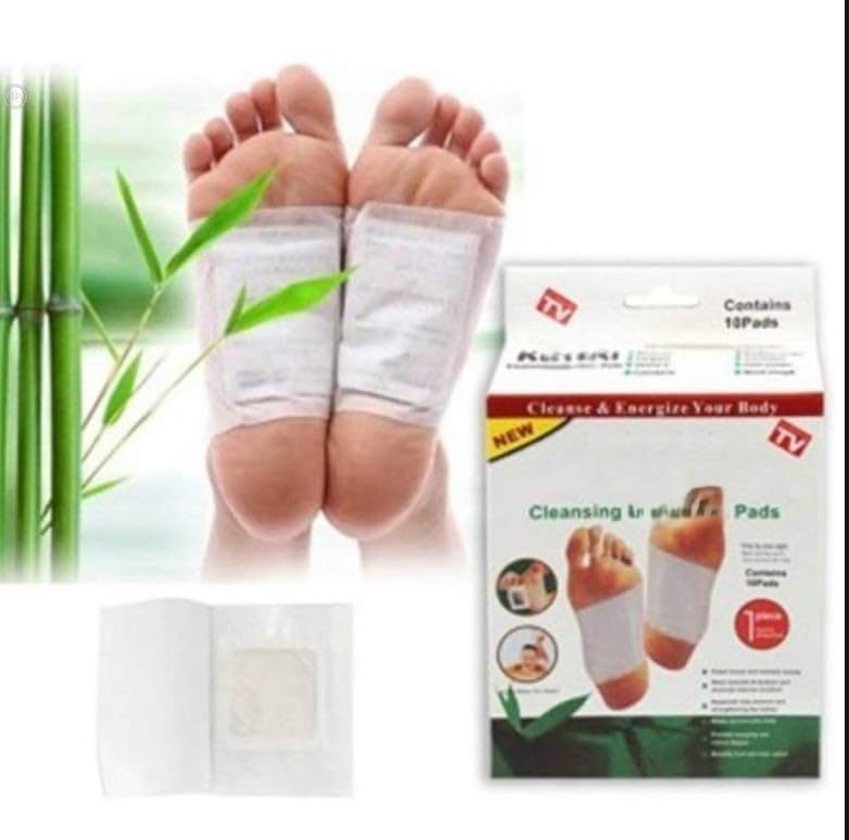 Bamboo Vinegar Foot Pads for Cleansing, Stress Relief, Pain Relief, Foot, Overnight Use, Pad, Soft, 10 Count-image-33