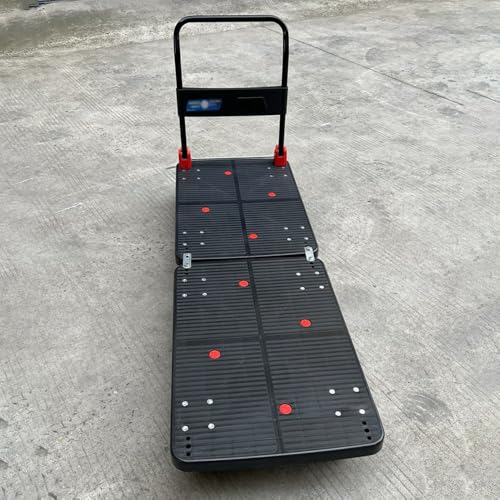 Carretilla industrial de plataforma plegable extra larga miniatura 6