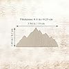 Creaides 20Pcs Mountain Wood Crafts Cutouts Blank Wooden Mountain Slices Embellishments Wood Unfinished Wood Ornaments for DIY Projects Home Decoration #1