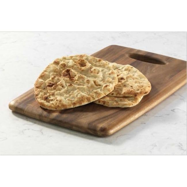 Stonefire Garlic Tandoor Baked Flat Naan Bread -- 48 per case.