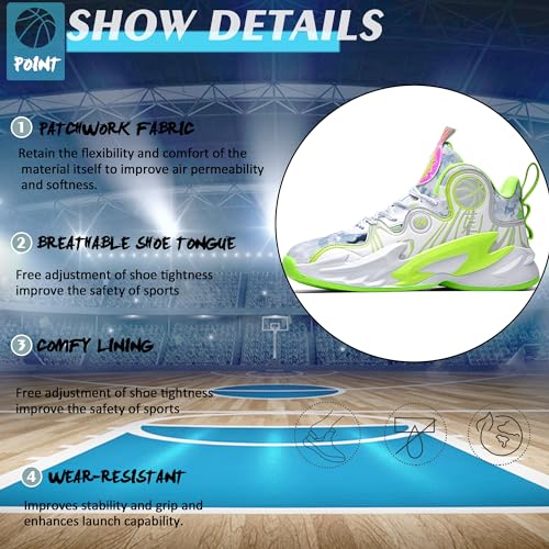 Men Basketball Shose Breathable Fashion Sneakers Non Slip Sport Shoes3