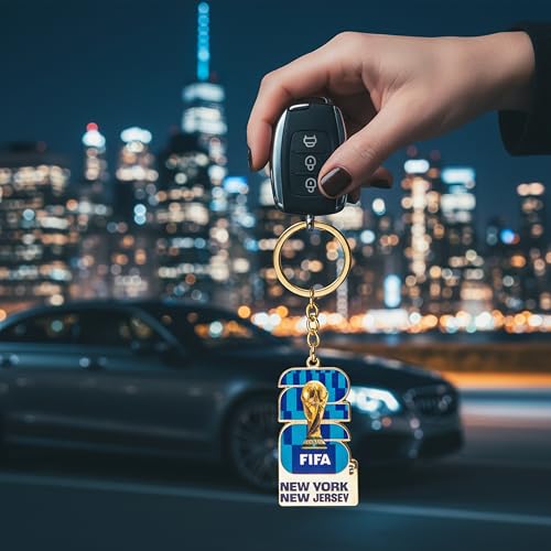 Image of 2026 FIFA World Cup Keychain - Officially Licensed, Collectible Gift for Fans, Durable Metal Ring for Keys, Backpacks