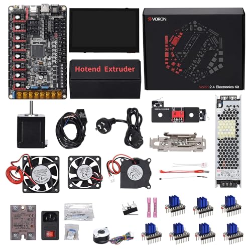 Voron 2.4 R2 Full Set Electronics Kit with Octopus Pro V1.0.1 Pi BTT TFT43 V2.1 TMC2209 V1.3 42 Stepper Motor Hotend Power Supply 3D Printer Accessories for Voron 2.4 3D Printer Klipper Screen