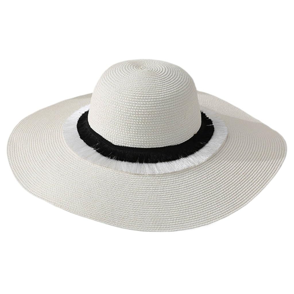 Chapeau de soleil femmes à large bord pour une protection anti-UV optimale en vacances