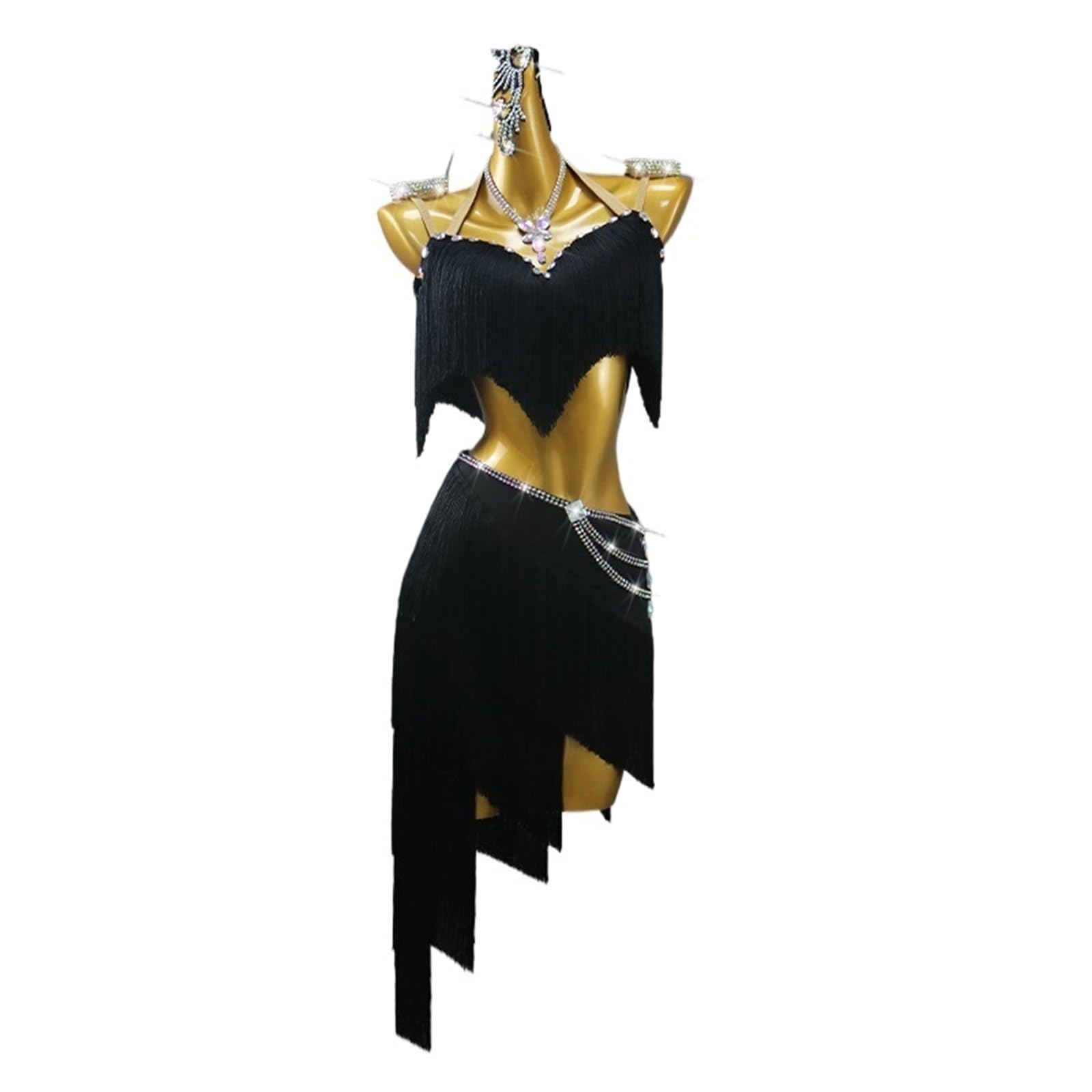 Latin Tanzkleid Latein-Tanzkleid for Damen, Tanzbekleidung, Wettkampfkostüm, Übungsanzug Für Tanz