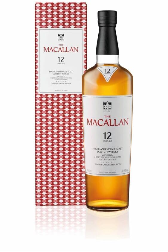12 Years Old Double Cask | Scotch | Highland | Single Malt Whisky | Toffee, Orange Peel and Spice | European and American Oak Sherry Seasoned Casks 70 cl (Package may vary)