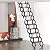 Bruce & Shark Electirc Attic Ladder Aluminum Folding 12ft with Remote for Loft