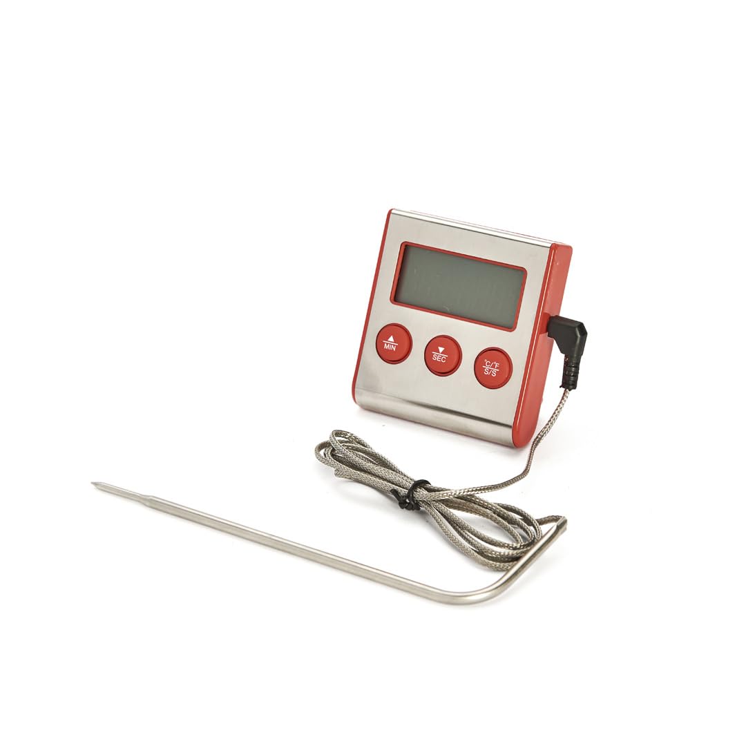 De Buyer, TERMOMETRO DIGITAL CON SONDA-FUNCCION MINUTERÍA,0°C,200°C 10X6CM--4885.00N