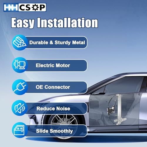 Image of Front Left Driver Power Window Regulator with Motor for Lincoln Town Car