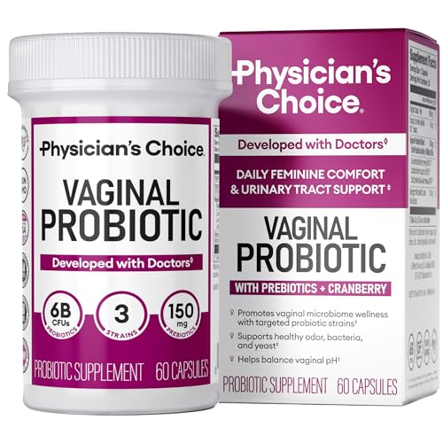 Physician's CHOICE Vaginal Probiotics for Women - pH Balance, Odor Control, Yeast Balance, Vaginal...