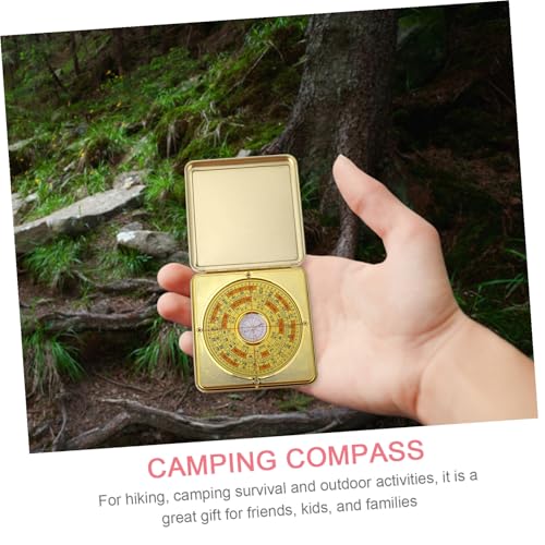 Brújula Feng Shui impermeable de 10 cm precisión para camping miniatura 3