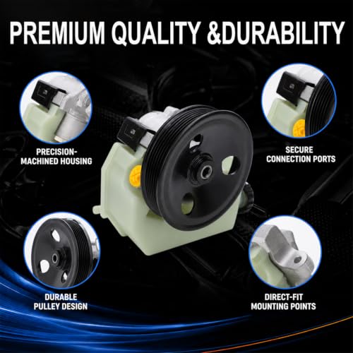 Image of Flecto 20-64610 Steering Pump with Reservoir Compatible with Jeep Liberty