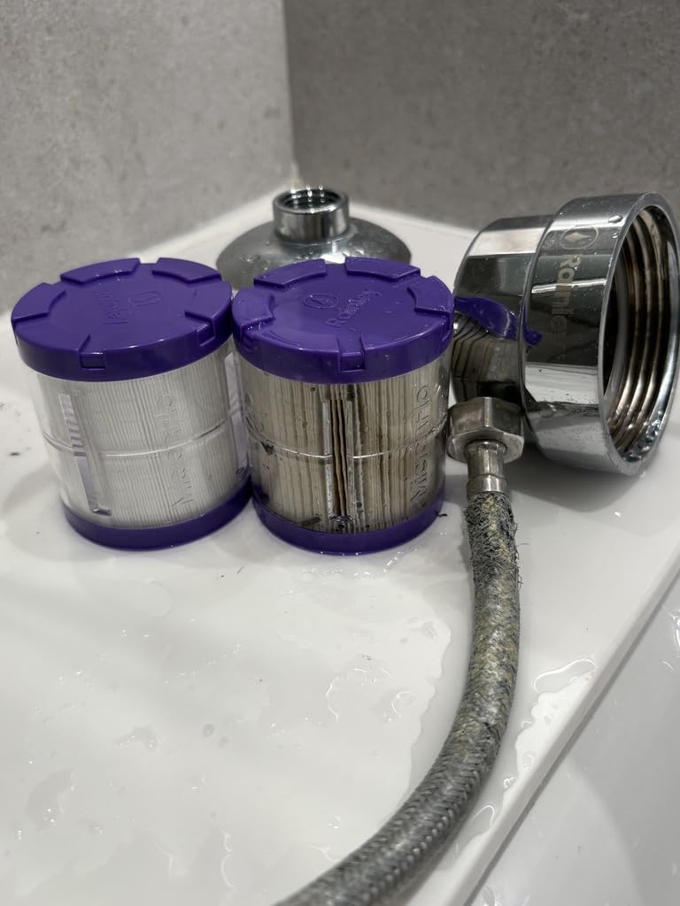 Rainley Bossa Inline Shower Filter for Hard Water | Tap or Well Water