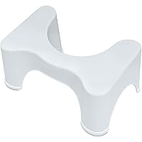 Vista 10 de Squatty Potty The Original - Taburete de inodoro para baño, color blanco, 9 pulgadas (paquete de 2)