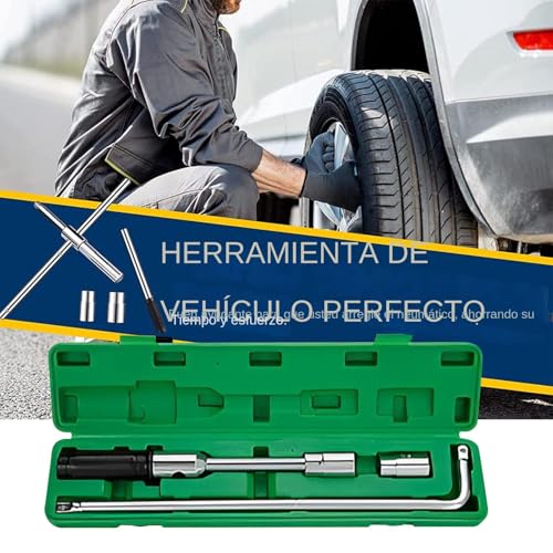 Llave para neumáticos de 4 vías robusta con socket de tuerca de llanta para SUV 4
