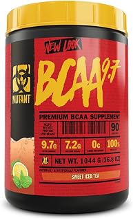 MUTANT BCAA 9.7 Supplement BCAA Powder with Micronized Amino Acid and Electrolyte Support Stack, 1044g (2.30 lb) - Sweet Iced Tea