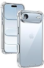 Melomon Case for iPhone 17 Air (6.5-inch), Clear 17 Air Case Soft Fit Anti-Scratch Shockproof Airbag Drop Protection Phone Bumper Cover for iPhone 17 Air - Clear