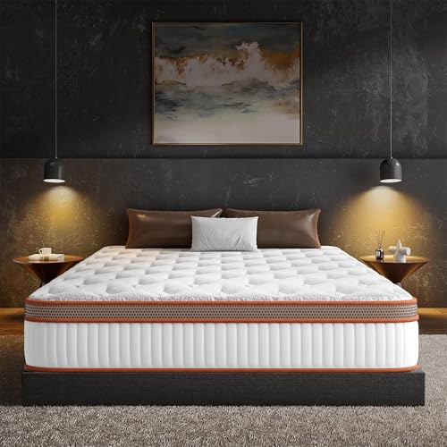 Colchón Viscoelástico 140x200 cm Espuma de Memoria, Altura 30cm, Confort y Firmeza Media | Antiácaros, Antibacteriano, Transpirable, Hipoalergénico | Certificado Oeko-Tex, colchón Muelles Ensacados