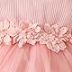 JiAmy Kleinkind Baby Mädchen Kleid Blume Stickerei Tüllkleid Neugeborene Kurzarm Strampler Frühling Sommer Kleidung Prinzessin Kleider für Mädchen 6-9 Monate Rosa