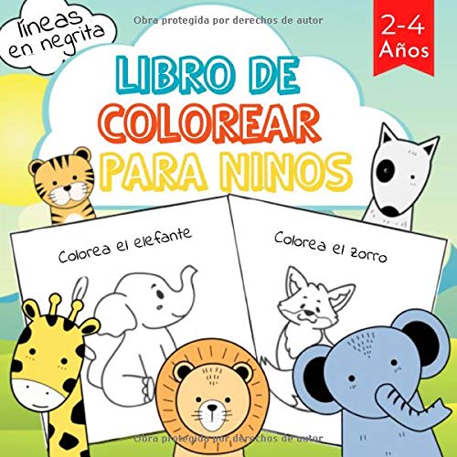 Buy Libro de Colorear Para Niños Líneas en negrita 24