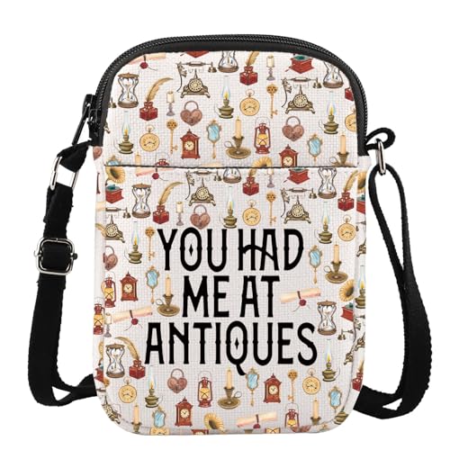 Sac à bandoulière You Had Me At Antiques pour les passionnés d'antiquités