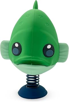 Bass Fish Dashboard Dancer Funny Bobblehead for Fishing Lovers Wiggly Big-Eyed Bass for Car Dash Cute, Unique Fishing Gift for Anglers Soft Touch Plastic with Adhesive Pad for Easy Mounting