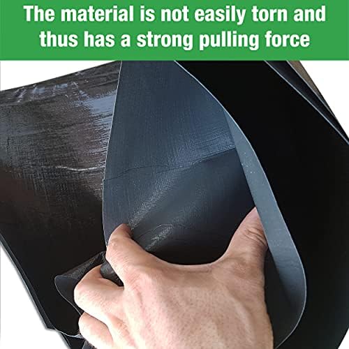 Pond Liner - 4m x 4m / 13ft x 13ft - Heavy Duty for Koi and Fish Pools - Flexible Foldable & Impermeable for Durable Landscaping  HDPE Material  Easy to Install  UV Resistant Set by MYPURECORE
