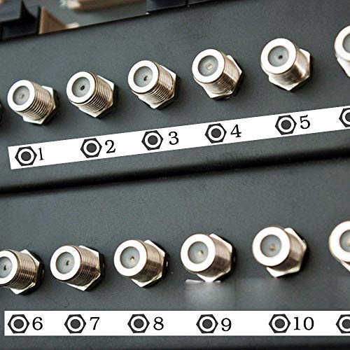 Aonomi 18483 A18483 Replace Dymo 18483 Rhino Permanent Poly Industrial Label Tape 1/2-Inch X 18 Ft Black On White For Dymo Industrial Rhino 4200(1801611) 5200(1756585) 5000 6000 Label Maker, 4-Pack #TOP5