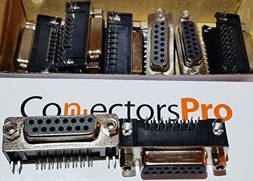 Pc Accessories - Connectors Pro 10-Pack Db15 Female Right Angle Pcb Mount Connector, 90 Degree D-Sub Dr15 F 10-Pk #TOP1