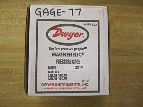 Dwyer 2010 Magnehelic Differential Pressure Gauge, Type, 0 To 10" Wc #TOP1