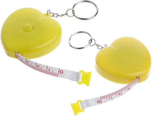 Miniatura 9 de Llavero Regla retráctil portátil en forma de corazón Cinta métrica 4.9 ft
