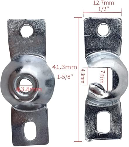 Miniatura 2 de BOOHAO Soportes de montaje de repuesto de 0150in kit de reparación de persianas enrollables soportes de persiana de ventana accesorios para