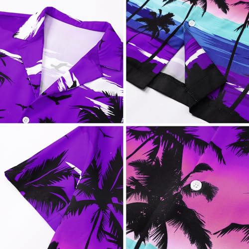 Image of SANGTREE 3 Piece Boy Outfits Short Sleeve Shirt and Shorts Set Beach Vacation Summer Clothes, 3 Months - 9 Years
