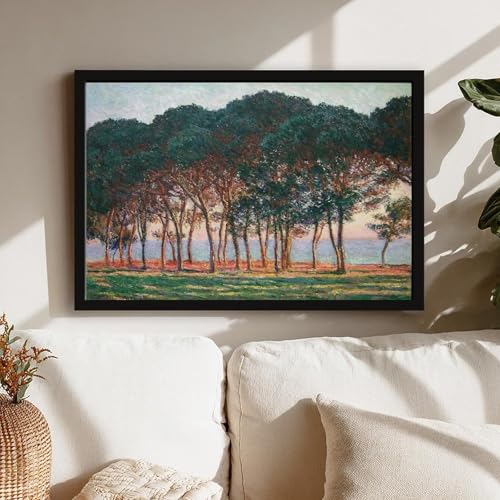 Impression sur toile Monet Under The Pine Trees décoration murale bureau 50x76 - 7