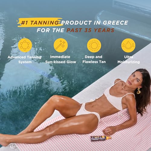 Image of Carroten Intensive Tanning Oil Spray | Travel Size Browning Tan Accelerator | Carrot & Coconut Oils with Vitamin A & E for Silky Hydration | Water Resistant | TSA Approved | Made in Greece | 2.3 oz