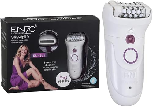 Enzo - 2 In 1 Type-C Rechargeable Hair Removal Machine Electric Hair Epilator Professional Lady Shaver Epilator For Women - Black