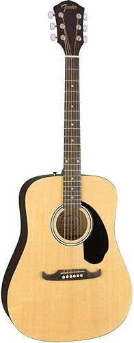 Miniatura 7 de Fender FA-125 Dreadnought - Guitarra acústica con 2 años de garantía, color negro, con bolsa de concierto