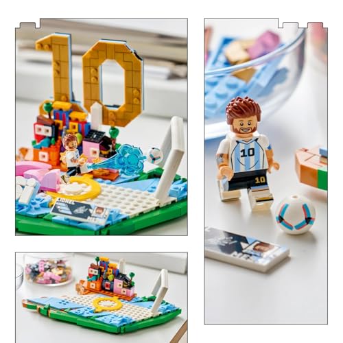 Image of LEGO Editions Lionel Messi - Soccer Highlights - Soccer Decor Building Set for Kids - 43011