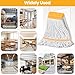 (1PK) Commercial Mop Head Replacement 16 oz, Heavy Duty Wet Industrial Mop Refills for Floor Cleaning, Cotton, String, Loop-Ended, 4.5” Headband, Janitor Supplies