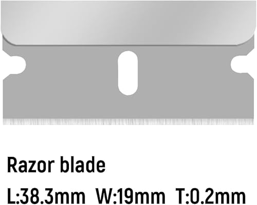 Miniatura 3 de XW Juego de raspador de cuchillas de afeitar, espátula de pintura de varios colores, 44 cuchillas adicionales incluidas, paquete de 4