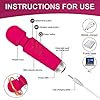 Vibratorset for Woman Silent Ma.gic Wan.d Vibabrator S.ex C.litor.i.se S.t.imulator Adults Toys Bull.e.t Vibabrat.or for Women 20 Modes Waterproof Wireless for Home Office #2