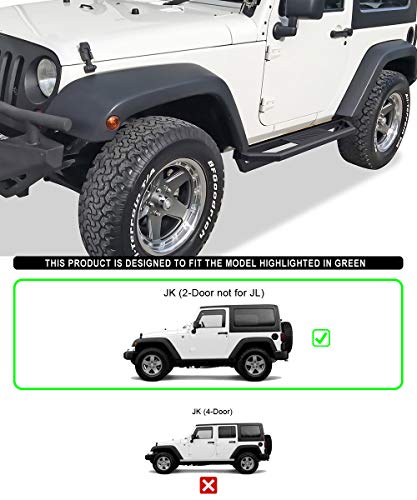 Estribos laterales Tuxtreme de acero inoxidable para Jeep miniatura 2