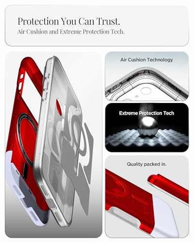 Coque iPhone 17 Pro Max Spigen Classic C1 MagFit rétro rubis rigide MagSafe