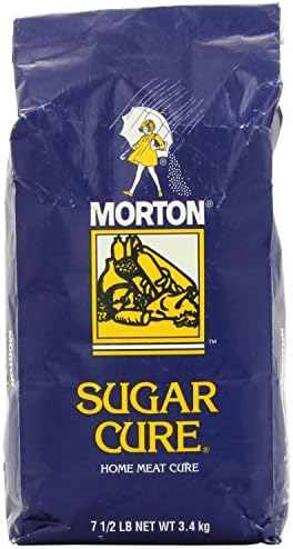 Morton Plain Sugar Cure Salt, 7.5-Pound (Pack of 6)