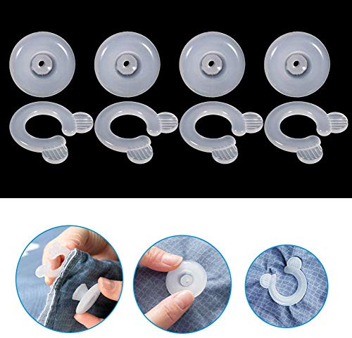 4Pcs Bettdeckenclipse, Bettdeckenhalter Bettdecken Clips Pins, Bettbezug Pins Blatt Schlafzimmer Quilts Befestigung Halter Greifer - Image 3