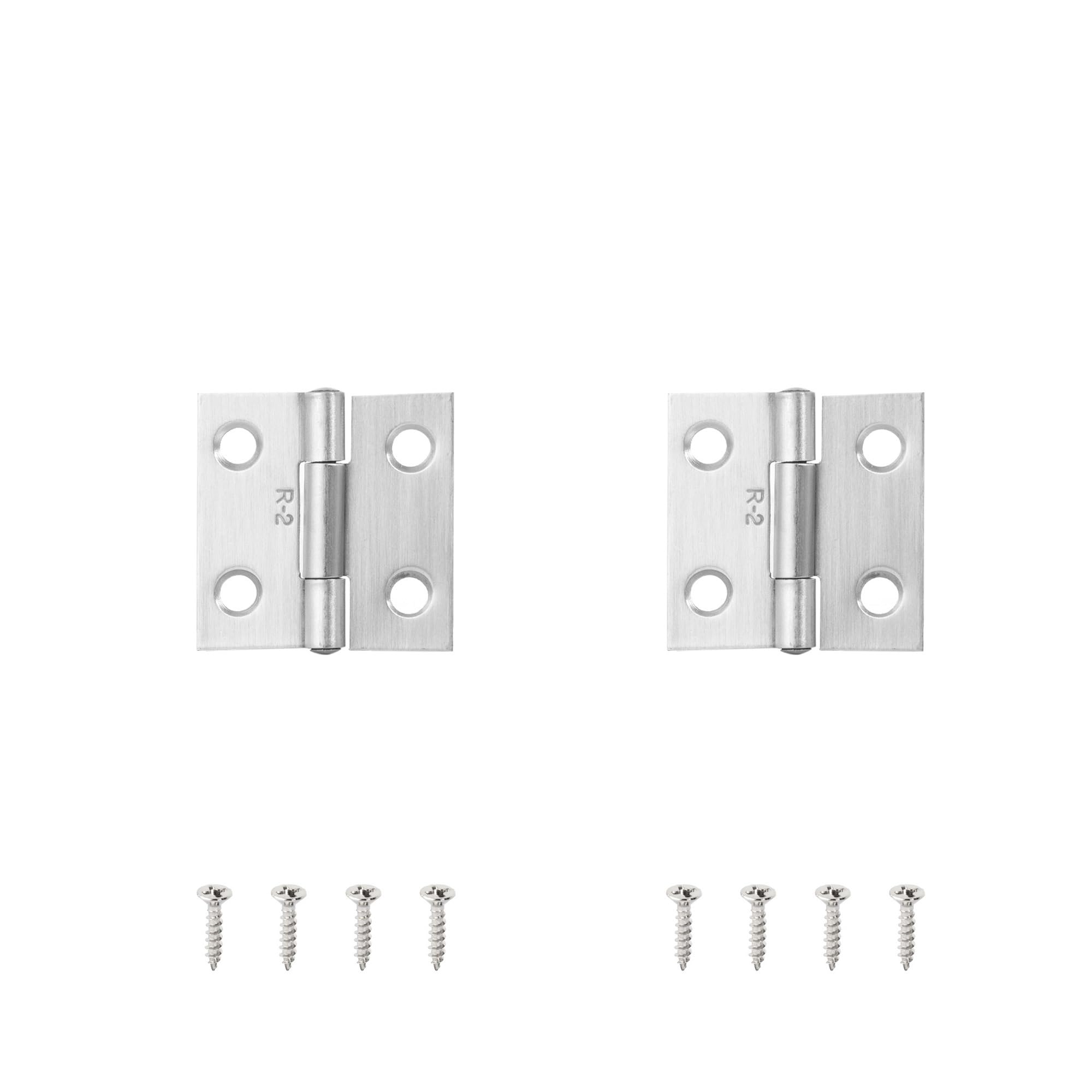 Chtkagv Silver 38Mm 2Pcs 2Pcs Stainless Steel Hinge 270 Degree Folding