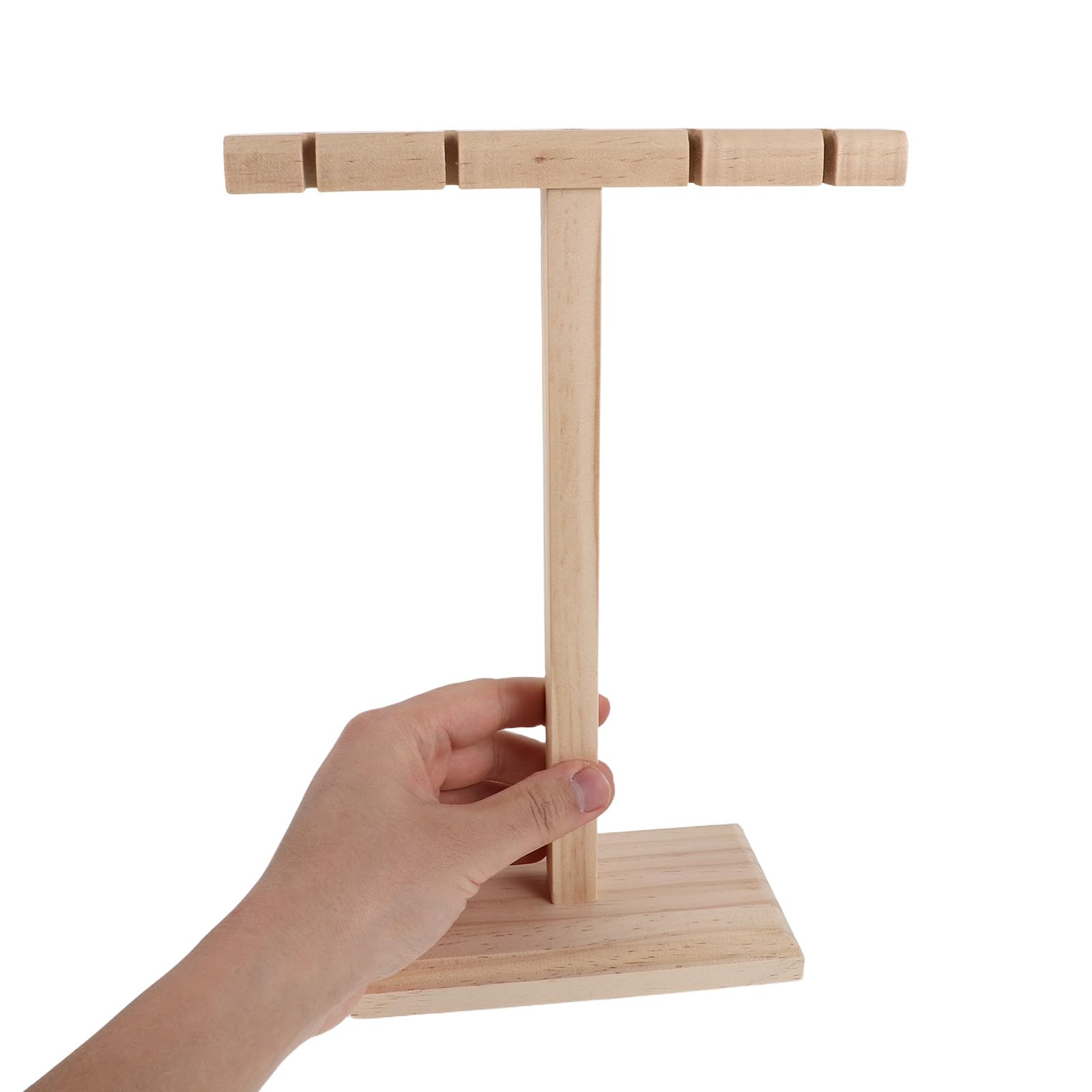 Soporte para Auriculares de Madera Maciza Beige Almacenamiento Versátil y Diseño Elegante para Escritorio y Oficina